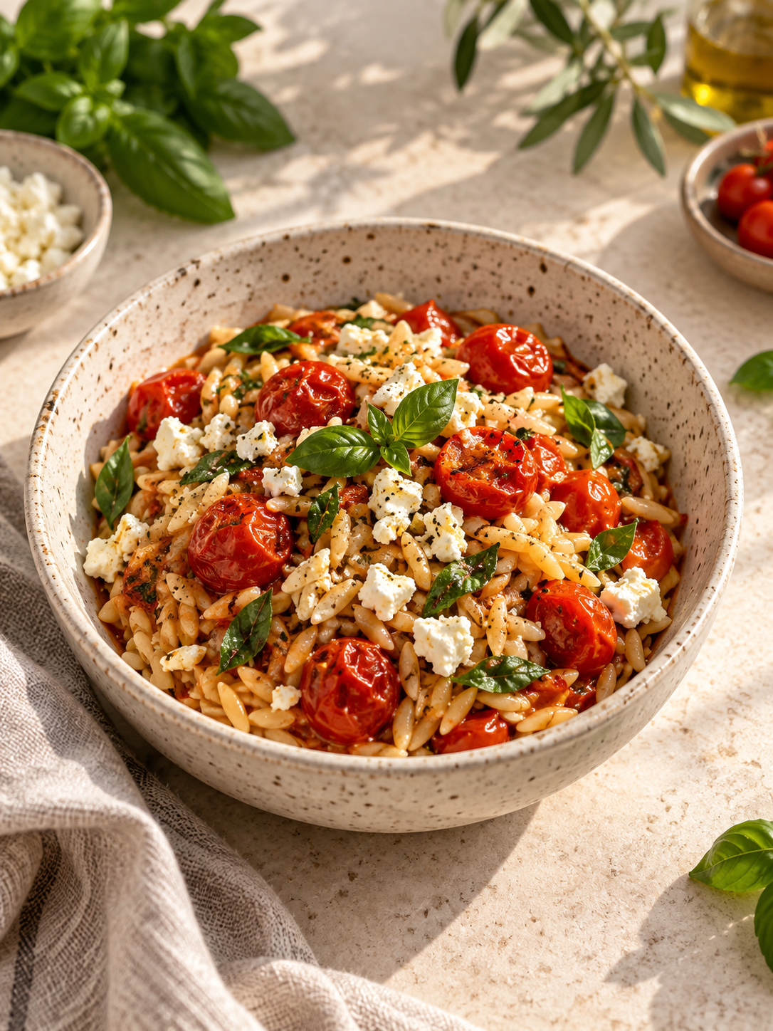 Gegrilde tomaat-orzo
